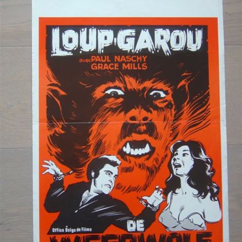 'Loup-Garou' (director Paul Naschy) Belgian affichette